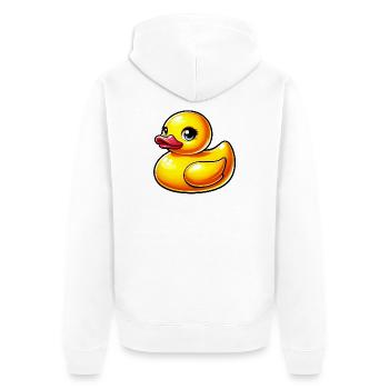 Caneton Canard Canard Canard - Veste à capuche bio Premium Unisexe - blanc - Dos - Thijin (182cm)