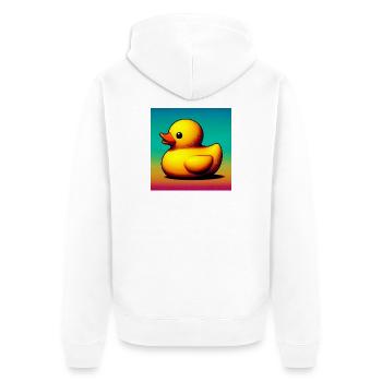 Caneton Canard Canard Canard - Veste à capuche bio Premium Unisexe - blanc - Dos - Thijin (182cm)