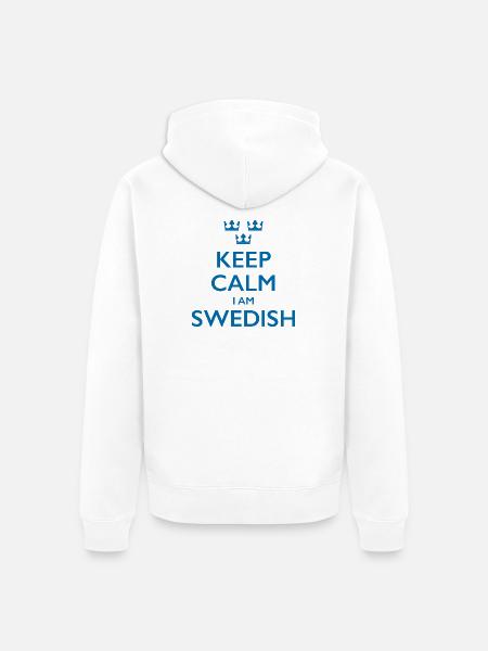 Swedish Sweden Schweden - Unisex Premium Organic Zip Hoodie - white