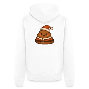-Weihnachts-Weihnachtsmann Charming - Unisex Premium Bio Zip Hoodie - Weiß - Hinten - Thijin (182cm)