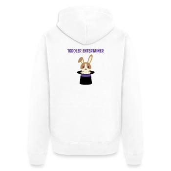 Tout-petit lapin magique chapeauté : Tout-petit animateur - Veste à capuche bio Premium Unisexe - blanc - Dos - Thijin (182cm)