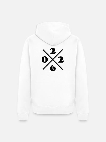 2026 Element Year - Unisex Premium Organic Zip Hoodie - white