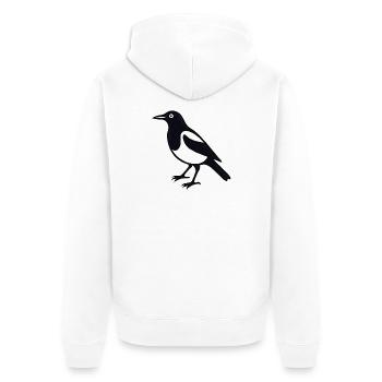 Pie Bird - Veste à capuche bio Premium Unisexe - blanc - Dos - Thijin (182cm)