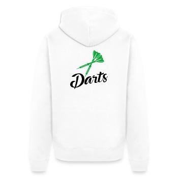 fléchettes - Veste à capuche bio Premium Unisexe - blanc - Dos - Thijin (182cm)