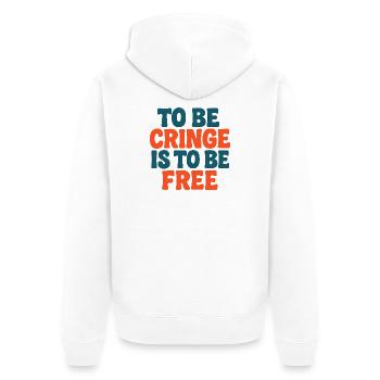 Est-ce que Freedom est une typographie audacieuse - Veste à capuche bio Premium Unisexe - blanc - Dos - Thijin (182cm)