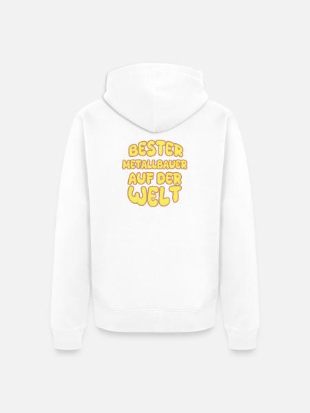 Beruf Metallbauer - Unisex Premium Bio Zip Hoodie - Weiß
