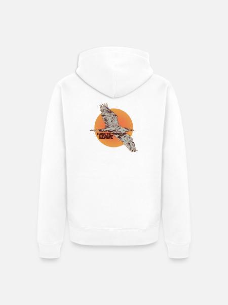 ICH LIEBE ES, ZU GEHEN - Unisex Premium Bio Zip Hoodie - Weiß