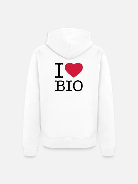 J’ADORE BIO - Veste à capuche bio Premium Unisexe - blanc