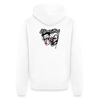 bonnie und clyde liebe paar valentinstag sticker - Unisex Premium Bio Zip Hoodie - Weiß - Hinten - Thijin (182cm)