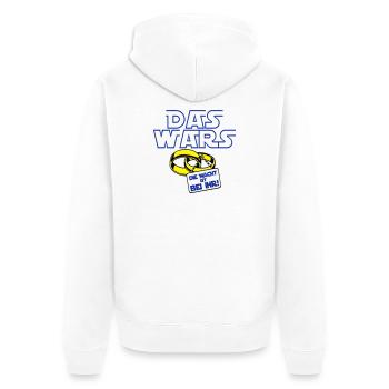Junggesellenabschied , das wars die macht .(25) - Unisex Premium Bio Zip Hoodie - Weiß - Hinten - Thijin (182cm)