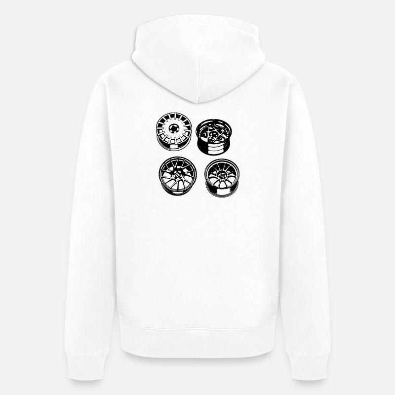 Jantes - Veste à capuche bio Premium Unisexe - blanc