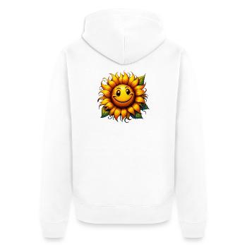 Tournesol - Veste à capuche bio Premium Unisexe - blanc - Dos - Thijin (182cm)