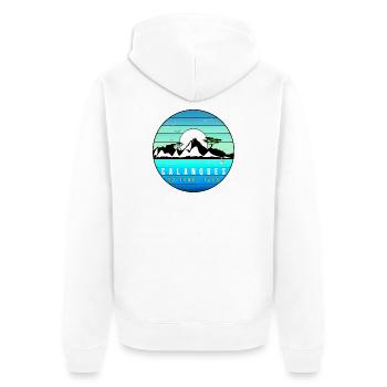 Calanques merveille national park Marseille - Unisex Premium Organic Zip Hoodie - white - Back - Thijin (182cm)