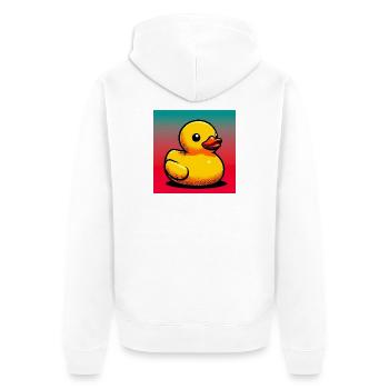 Caneton Canard Canard Canard - Veste à capuche bio Premium Unisexe - blanc - Dos - Thijin (182cm)