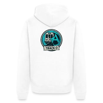 Track O Underground - Unisex Premium Organic Zip Hoodie - white - Back - Thijin (182cm)