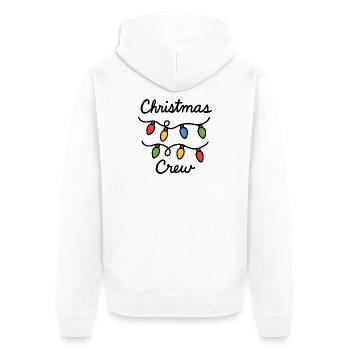 Équipage de Noël - Veste à capuche bio Premium Unisexe - blanc - Dos - Thijin (182cm)