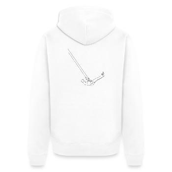 Balançoire - Veste à capuche bio Premium Unisexe - blanc - Dos - Thijin (182cm)