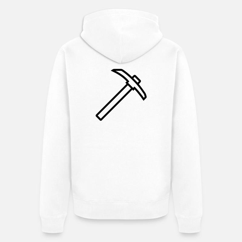 piolet - Veste à capuche bio Premium Unisexe - blanc