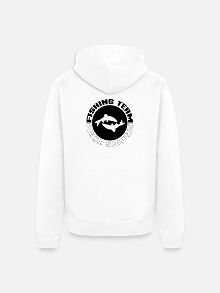 Équipe de pêche - Veste à capuche bio Premium Unisexe - blanc