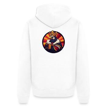 Truthan Beer Funny - Unisex Premium Organic Zip Hoodie - white - Back - Thijin (182cm)