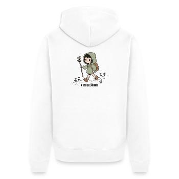 Randonneuse , je peux pas j'ai rando - Veste à capuche bio Premium Unisexe - blanc - Dos - Thijin (182cm)