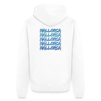 Tauchen Mallorca - Unisex Premium Bio Zip Hoodie - Weiß - Hinten - Thijin (182cm)