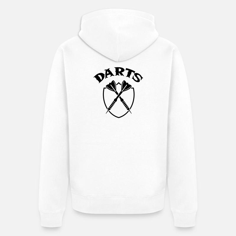 fléchettes - Veste à capuche bio Premium Unisexe - blanc
