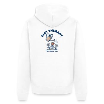 Soil & Sunshine - Veste à capuche bio Premium Unisexe - blanc - Dos - Thijin (182cm)