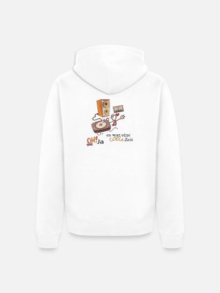 coole Zeit - Unisex Premium Bio Zip Hoodie - Weiß