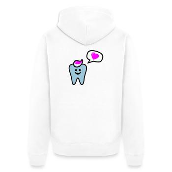 zahn punk zahnarzt dentist - Veste à capuche bio Premium Unisexe - blanc - Dos - Thijin (182cm)