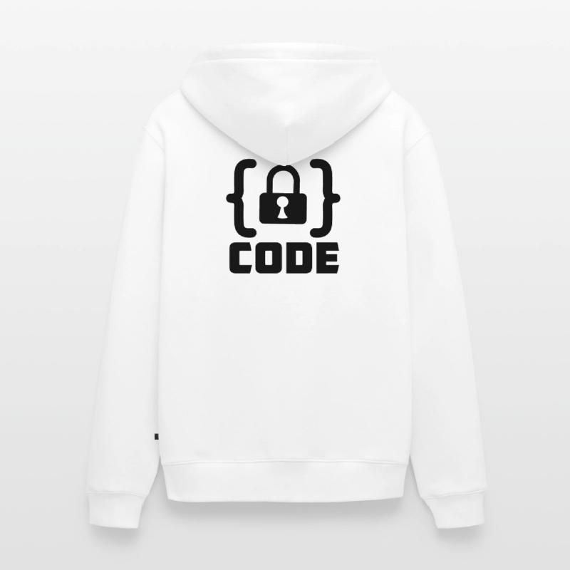 Code avec programmateur de verrouillage Veste à capuche bio Premium Unisexe