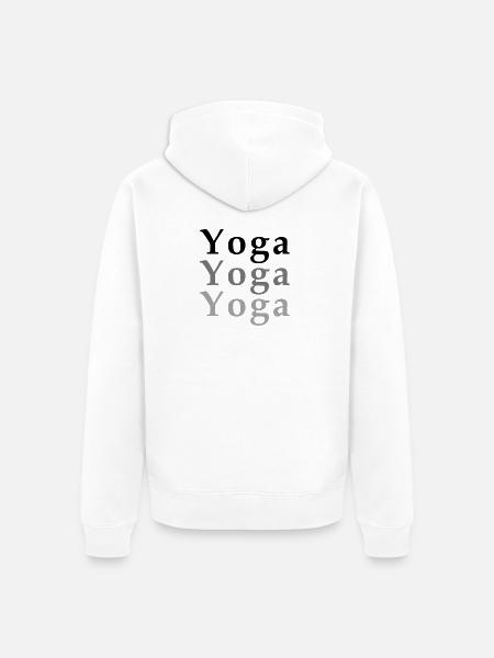 Yoga - Veste à capuche bio Premium Unisexe - blanc