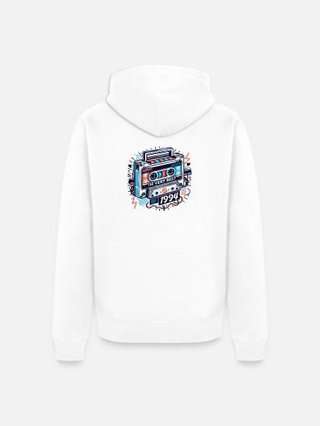 Birthday Very Best Of 1994 Retro - Unisex Premium Organic Zip Hoodie - white
