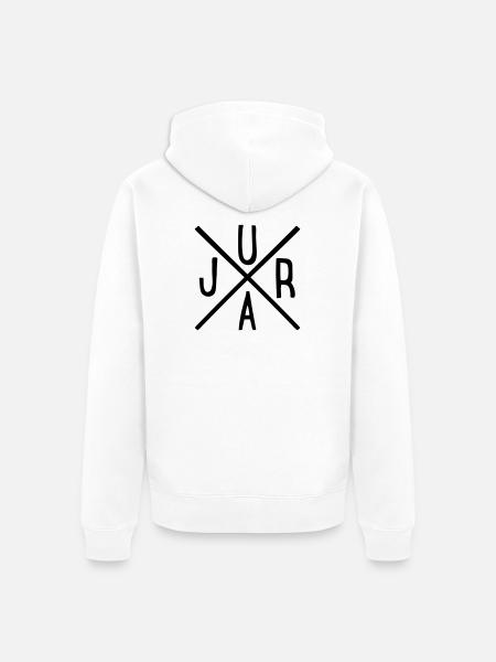 Jura - Unisex Premium Bio Zip Hoodie - Weiß