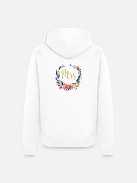 Mrs. Personalizable - Unisex Premium Organic Zip Hoodie - white