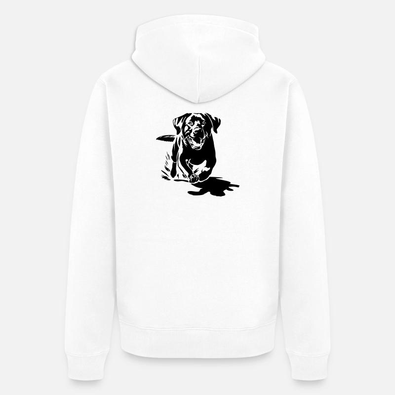 Labrador - Veste à capuche bio Premium Unisexe - blanc