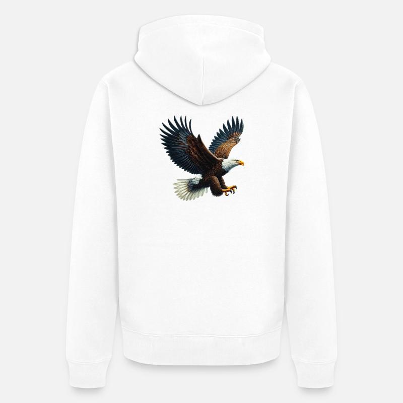 Aigle - Veste à capuche bio Premium Unisexe - blanc