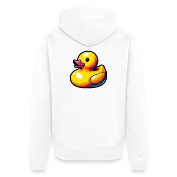 Caneton Canard Canard Canard - Veste à capuche bio Premium Unisexe - blanc - Dos - Thijin (182cm)