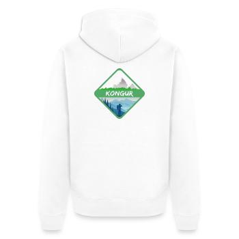 Congur comme nature - Veste à capuche bio Premium Unisexe - blanc - Dos - Thijin (182cm)