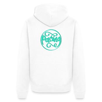 Rythme - Veste à capuche bio Premium Unisexe - blanc - Dos - Thijin (182cm)