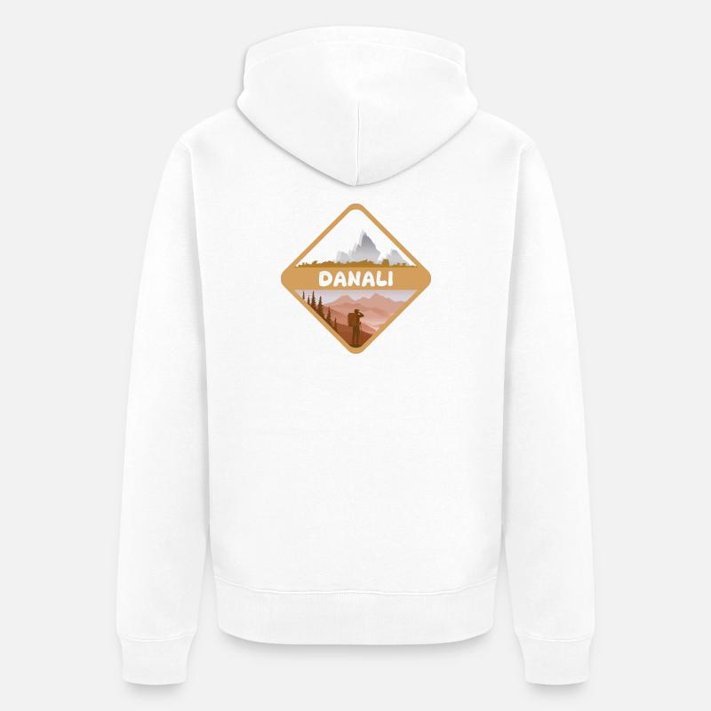 Danali - Unisex Premium Bio Zip Hoodie - Weiß