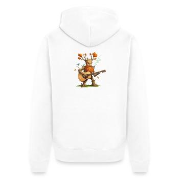 Fantasy Tree Guitar Player T-Shirt - Veste à capuche bio Premium Unisexe - blanc - Dos - Thijin (182cm)