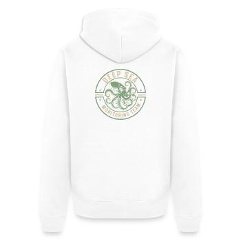 Kraken Deep Sea Surveillance Team Funny Myth Kr - Unisex Premium Organic Zip Hoodie - white - Back - Thijin (182cm)