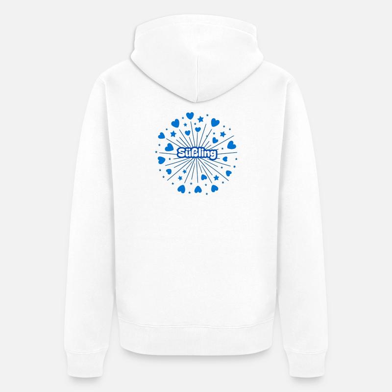 Douce - Veste à capuche bio Premium Unisexe - blanc