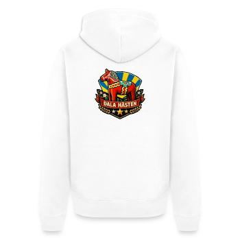 Dala hästen - Veste à capuche bio Premium Unisexe - blanc - Dos - Thijin (182cm)