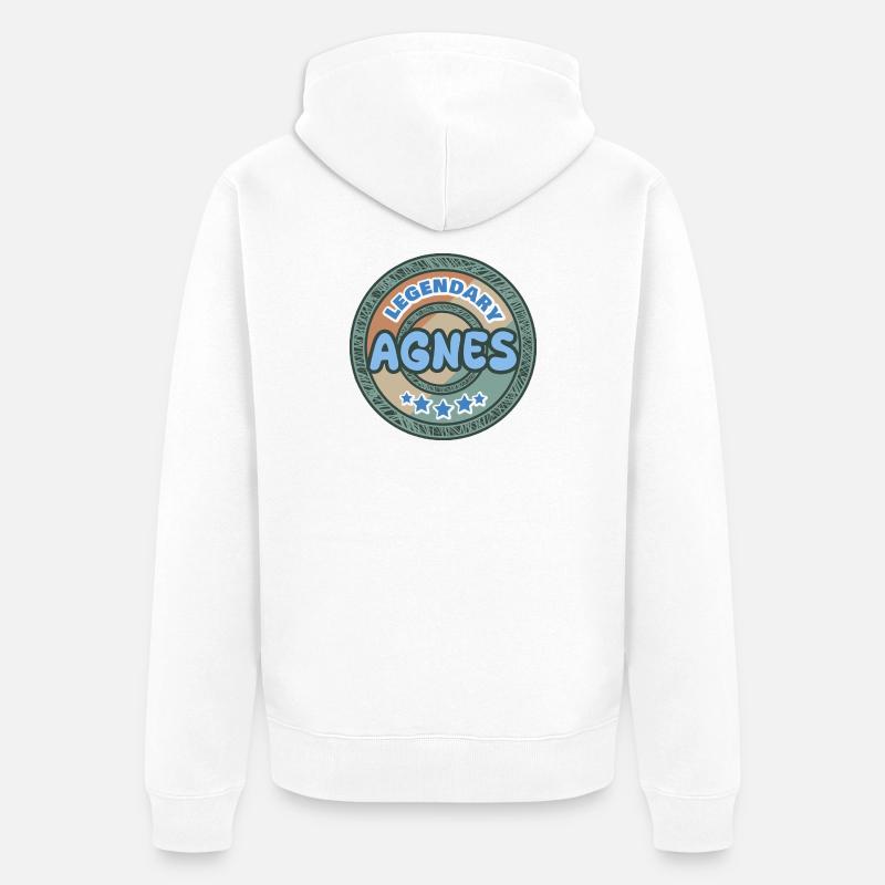 Dire Agnès - Veste à capuche bio Premium Unisexe - blanc