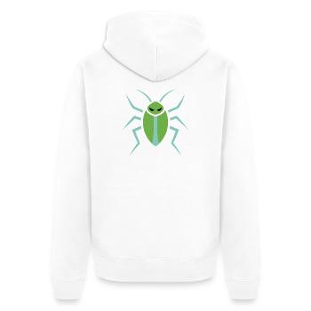 Kakarlake, Insekt - Unisex Premium Bio Zip Hoodie - Weiß - Hinten - Thijin (182cm)