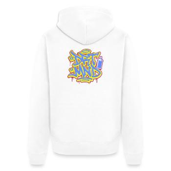 DRTMND Street Art, Dortmund Ruhrpott Shirt, Tote Bag - Unisex Premium Organic Zip Hoodie - white - Back - Thijin (182cm)