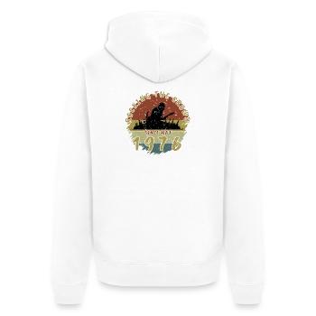 50th Birthday Rocking the crowd GIT 05/1976 - Unisex Premium Organic Zip Hoodie - white - Back - Thijin (182cm)