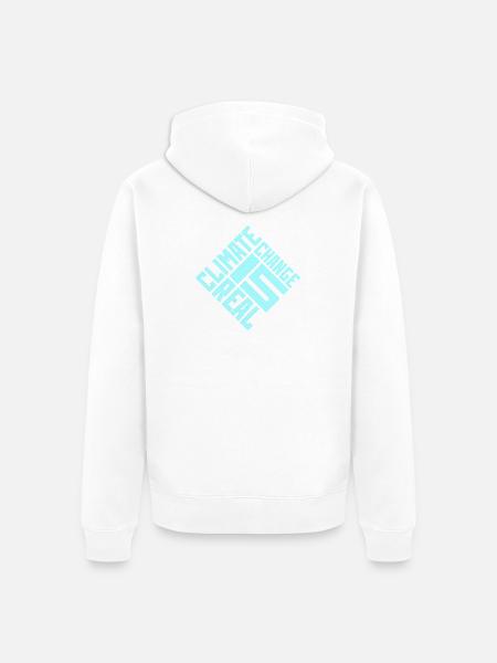 Climate Change Is Real Klimawandel Wissenschaft - Unisex Premium Bio Zip Hoodie - Weiß